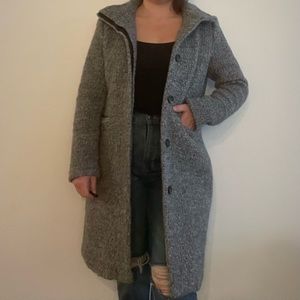 H&M Gray Wool-Blend Coat